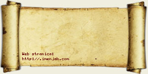 Isidora Rakovac vizit kartica